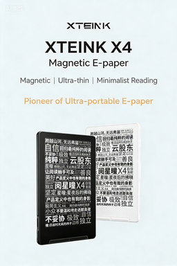 XTEINK X4 e-book reader, e-ink screen, magnetic, lightweight, 4.3-inch, 220ppi, portable e-book reader, ultra-thin, 650mAh, 16GB