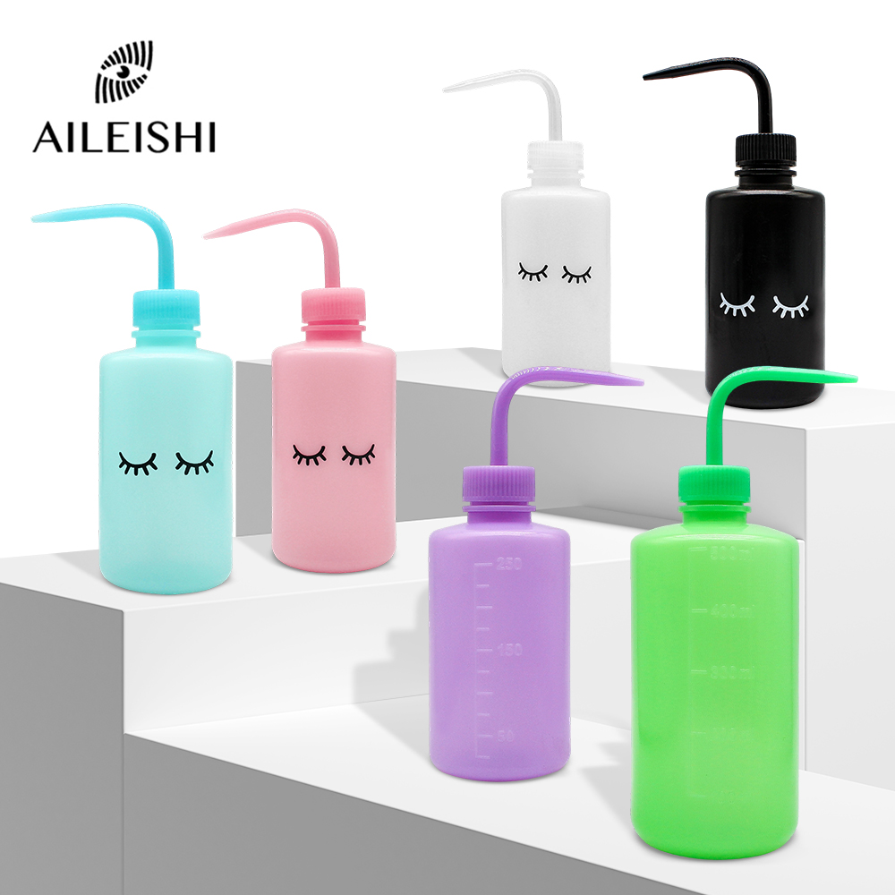 Eyelash Clean Washing Bottle Curved Spout Blow Wash Makeup Remover Bottle Eyebrow Lifting Tool Lash Extension Supplies