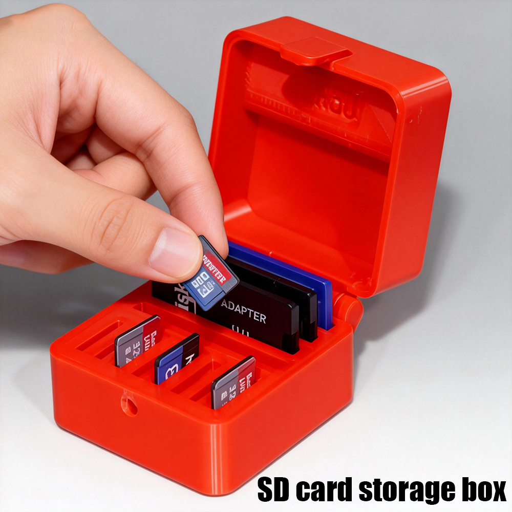 1.18*1.57in 1Pc Sd Card Storage Box - Memory Card Case - Camera Card Holder - Secure Card Storage Compatible with Anti-Scratch Compact Storage Box - Suitable for Smartphones - Tablets - Cameras - Laptops - Office - Home - Travel Portable Design - Durable Plastic Material - Portable Protective Case - Tech Accessories - Essential for Office Workers and Home Organization - Stylish Appearance - Sturdy Structure - Technology