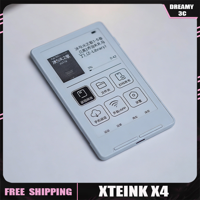 XTEINK X4 E-Book Reader Ink Screen Magnetic Lightweight 4.3 Inches 220ppi Portable E-Book Readers Ultrathin 650mAh 16GB Gift